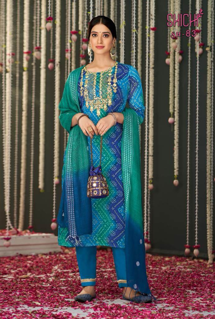 Shichi Bandhej Salwar Kameez Catalog collection 3