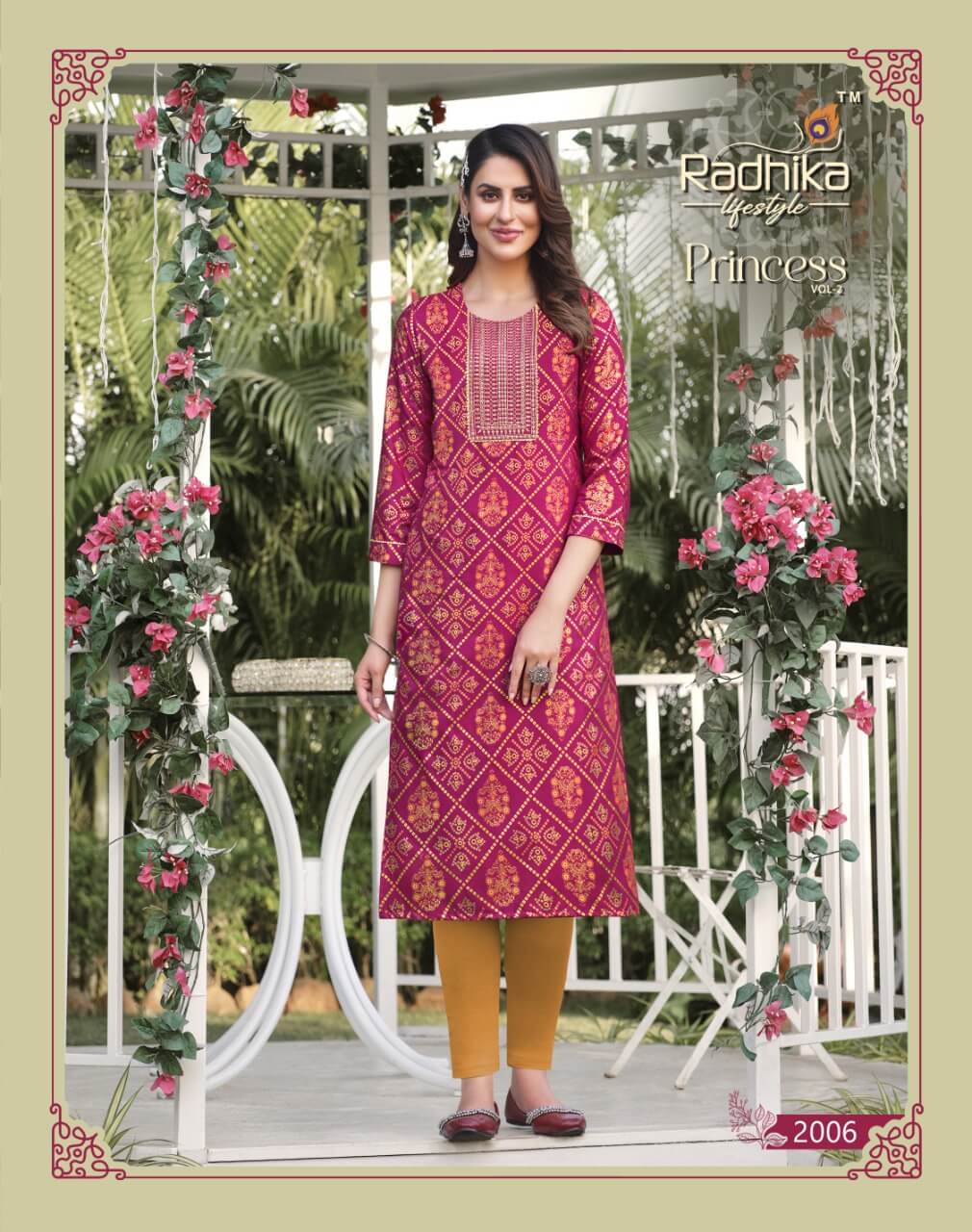 Radhika Lifestyle Princess vol 2 Plus Size Kurtis Catalog collection 5