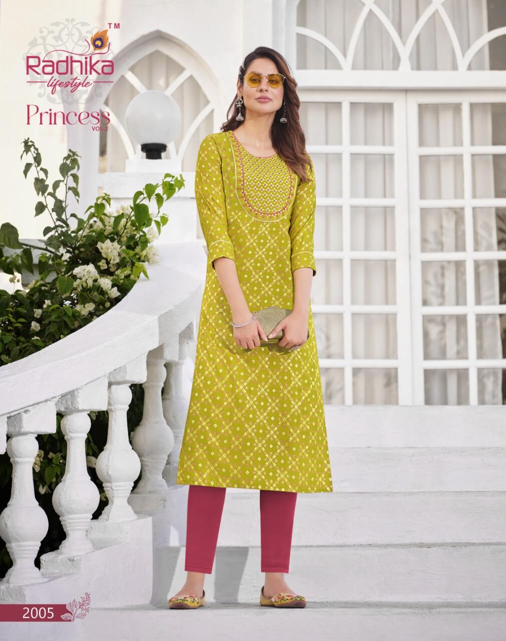 Radhika Lifestyle Princess vol 2 Plus Size Kurtis Catalog collection 4