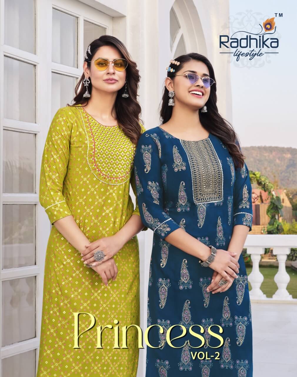 Radhika Lifestyle Princess vol 2 Plus Size Kurtis Catalog collection 1