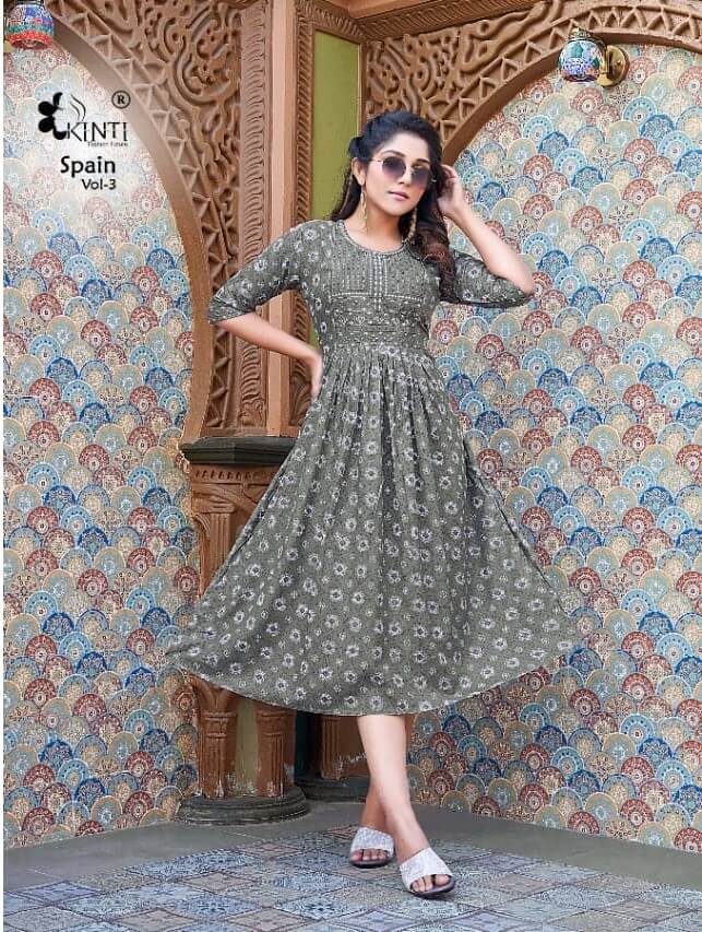 Kinti Spain vol 3 Rayon Kurti Catalog collection 4