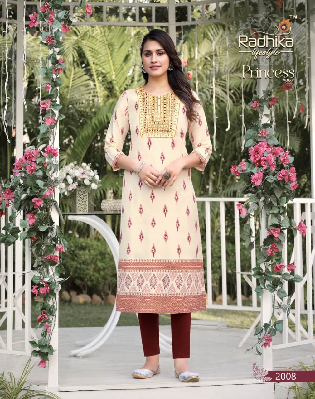 Radhika Lifestyle Princess vol 2 Plus Size Kurtis Catalog collection 8