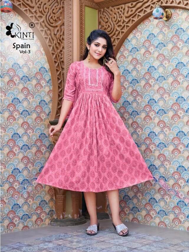 Kinti Spain vol 3 Rayon Kurti Catalog collection 3