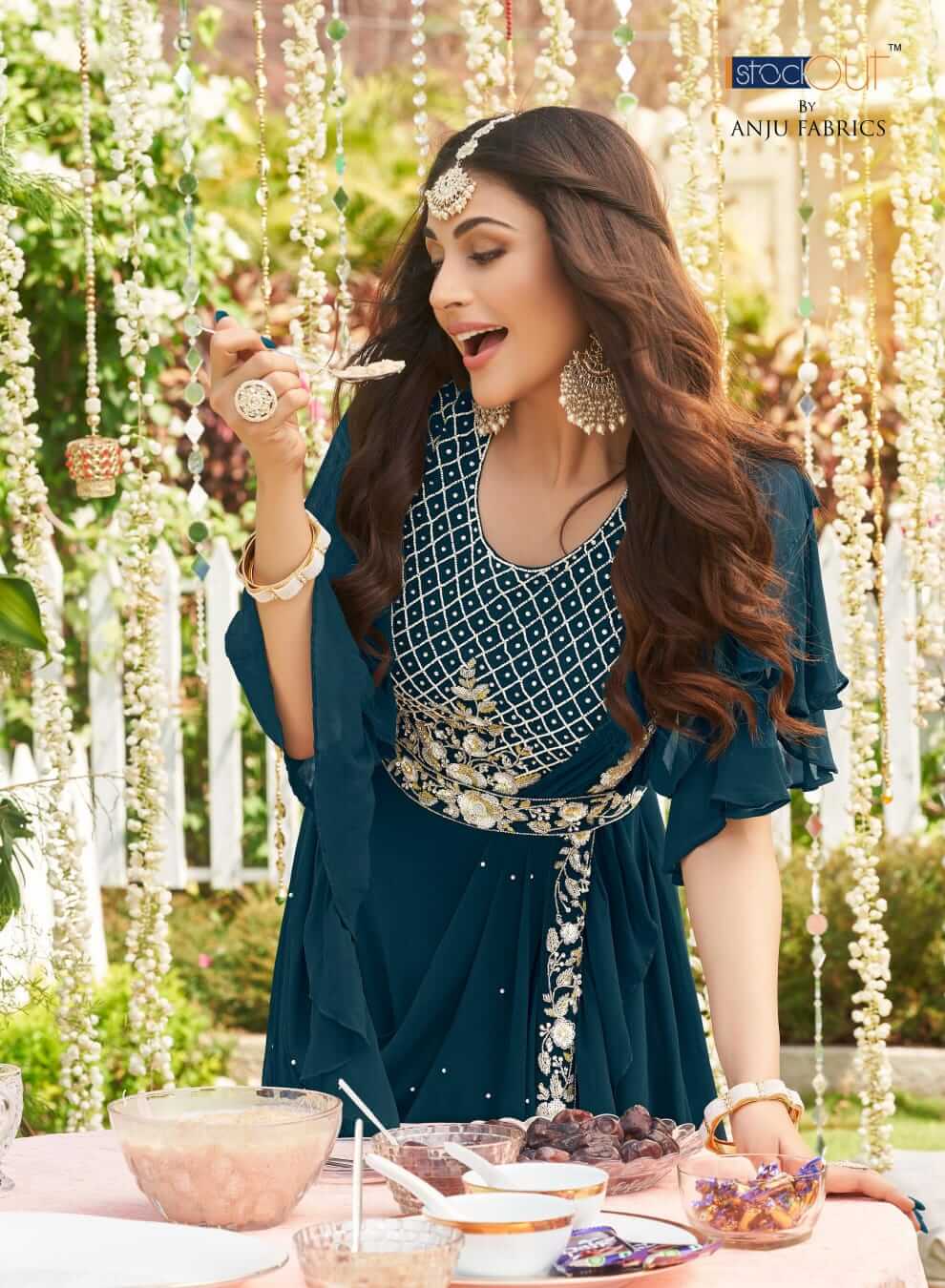 Anju Fabrics Raas Designer Wedding Party Salwar Suits collection 6