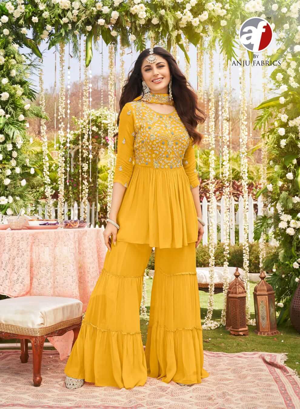 Anju Fabrics Raas Designer Wedding Party Salwar Suits collection 4