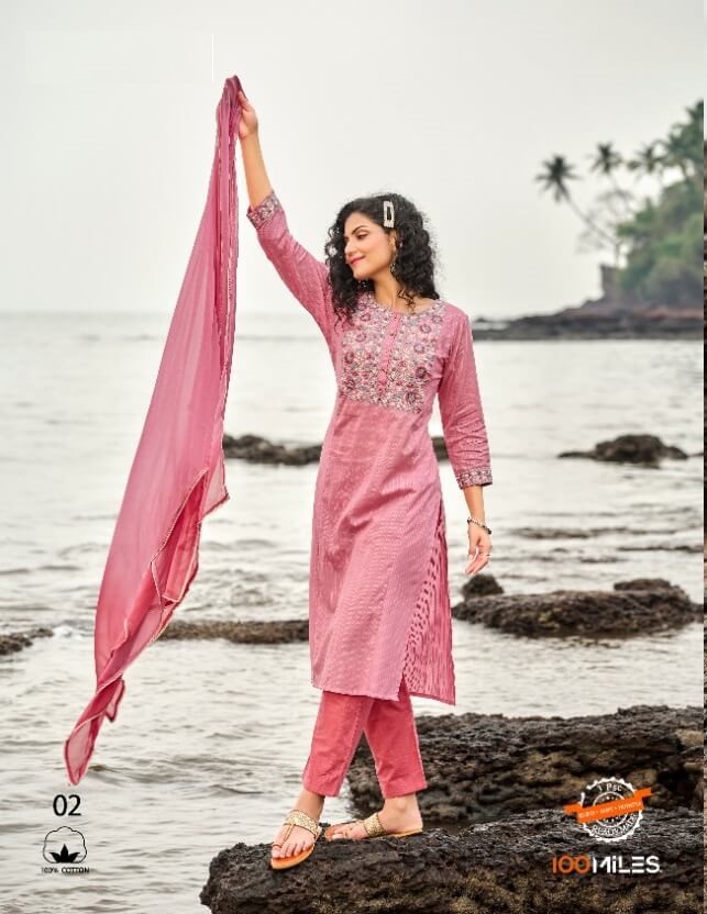 100Miles Pink Single Piece Suit collection 1