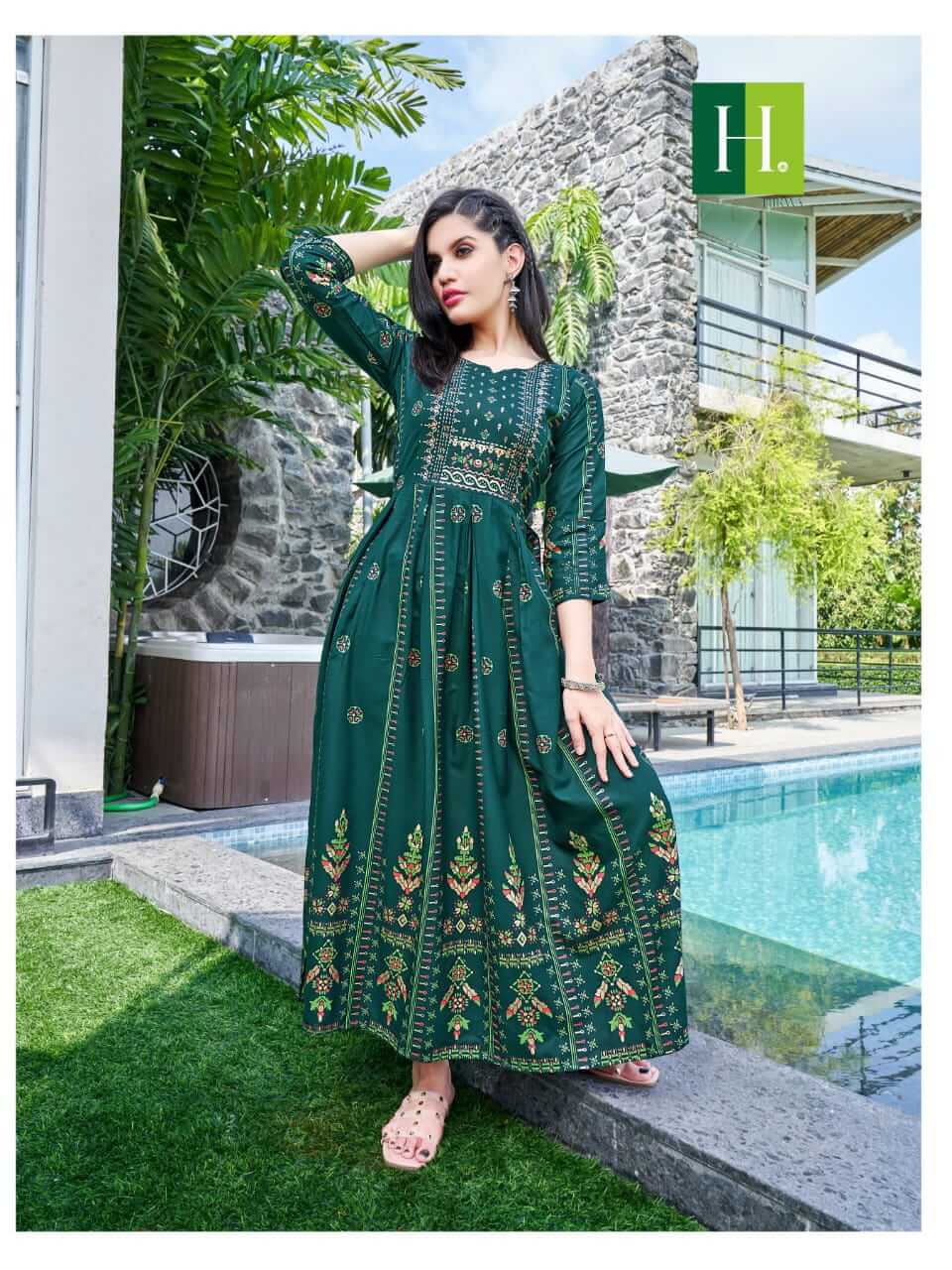 Hirwa Sunflower vol 4 Plus Size Kurtis Catalog collection 8