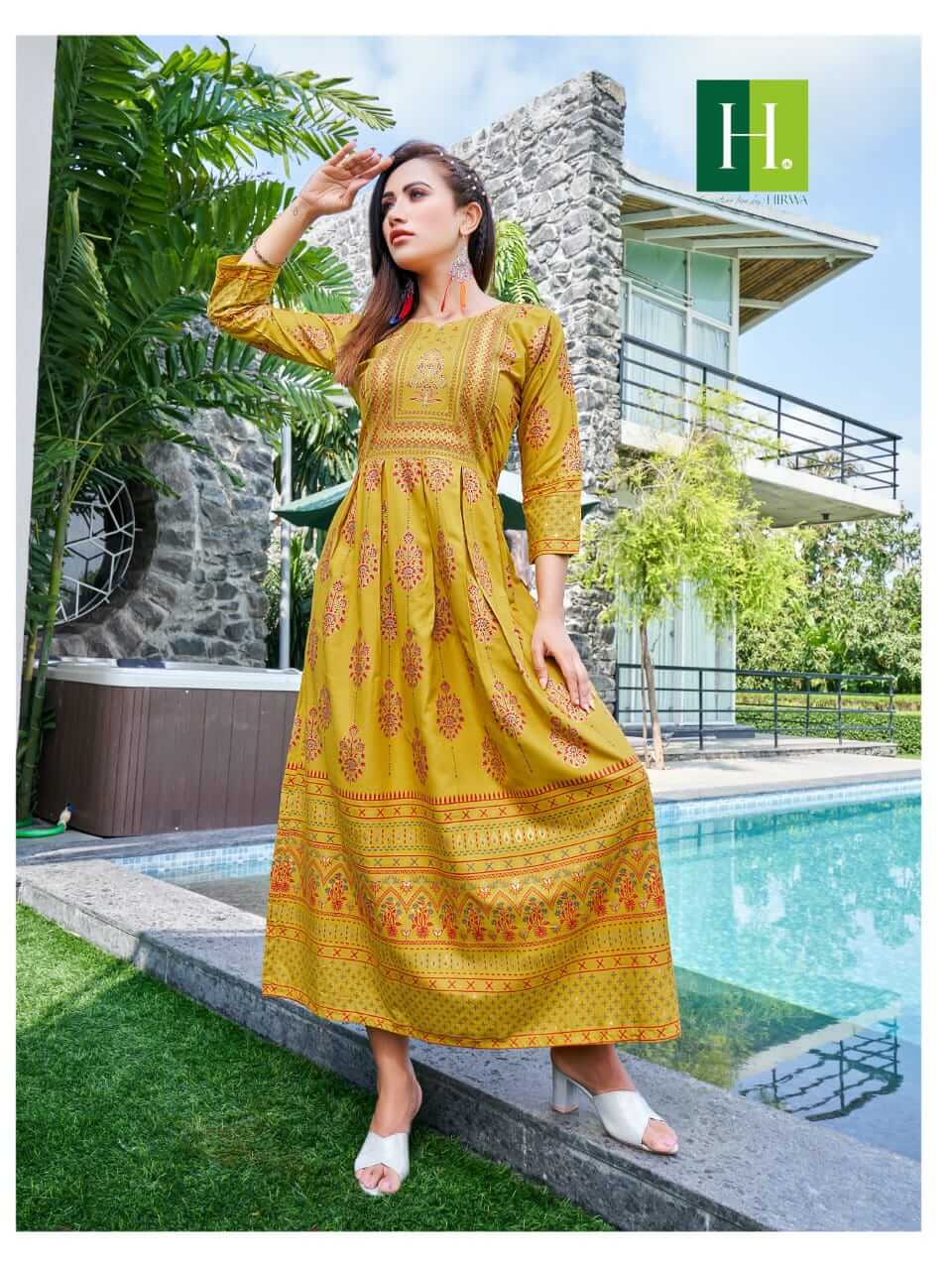 Hirwa Sunflower vol 4 Plus Size Kurtis Catalog collection 2