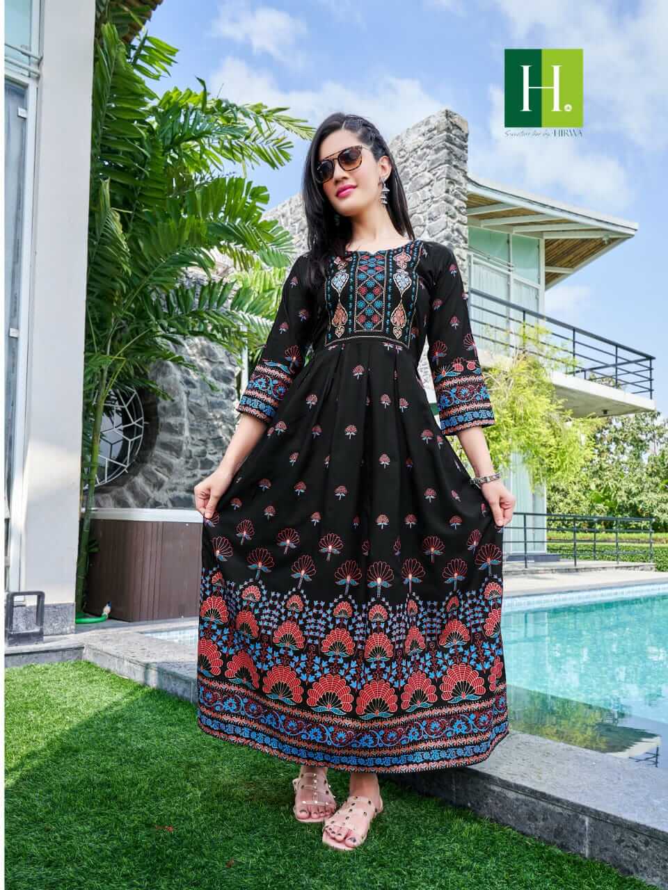 Hirwa Sunflower vol 4 Plus Size Kurtis Catalog collection 5