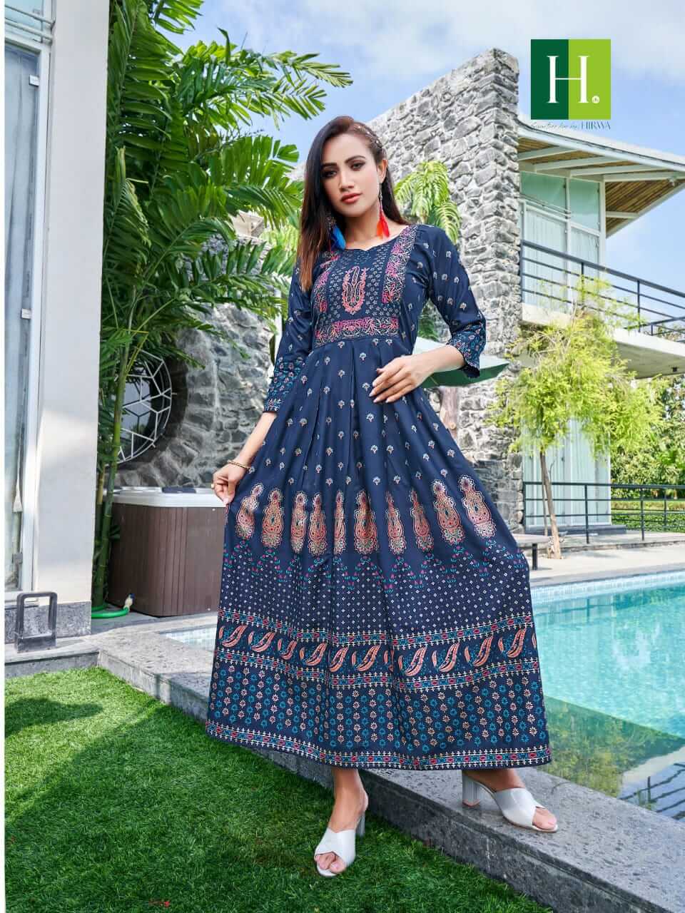 Hirwa Sunflower vol 4 Plus Size Kurtis Catalog collection 9