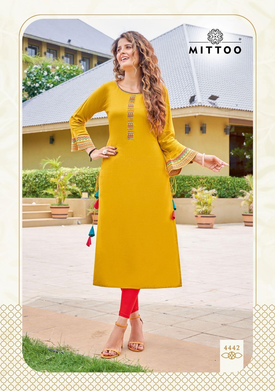 Mittoo Mayurika vol 7 Rayon Kurti Catalog collection 4