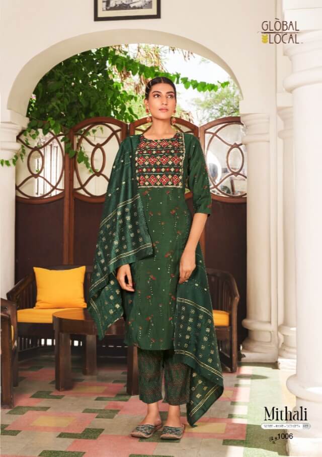 Global Local Green Party Wear Single Piece Suit collection 1
