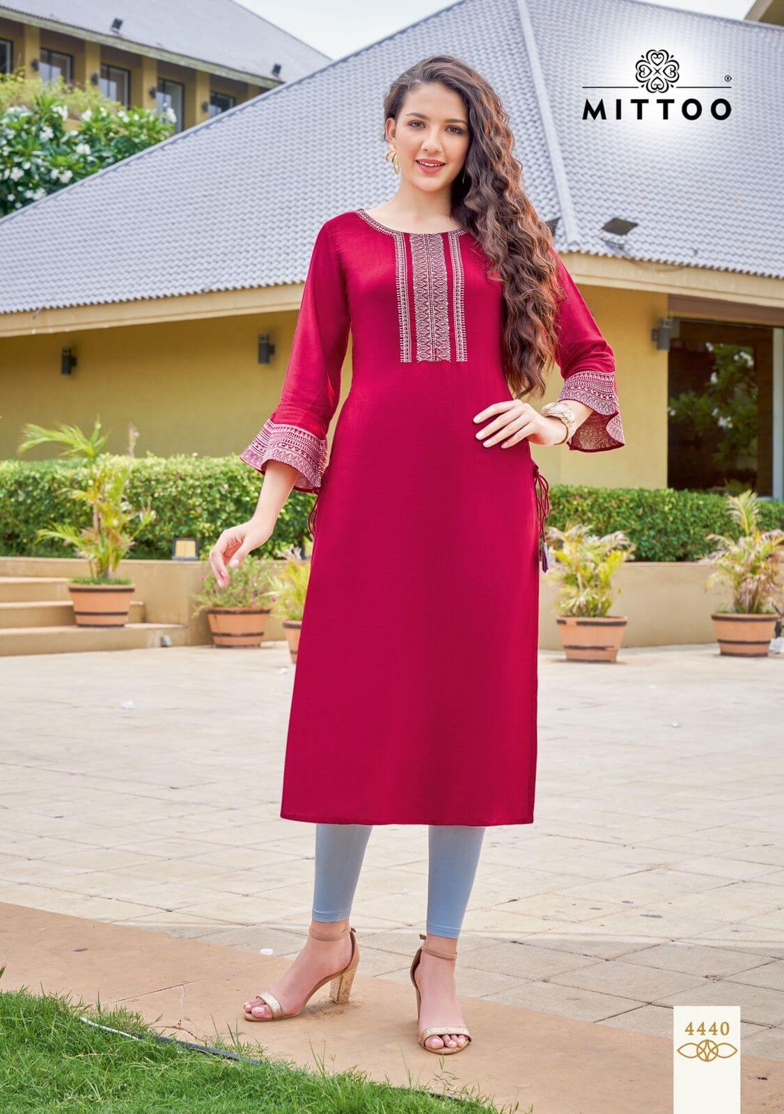 Mittoo Mayurika vol 7 Rayon Kurti Catalog collection 8