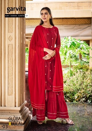 Global Local Red Single piece suit collection 1