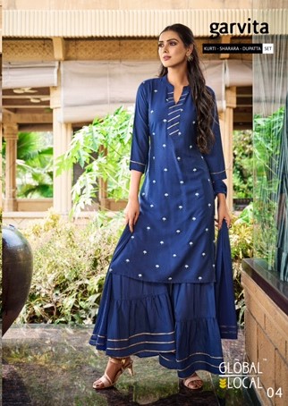 Global Local Blue Single piece suits collection 1