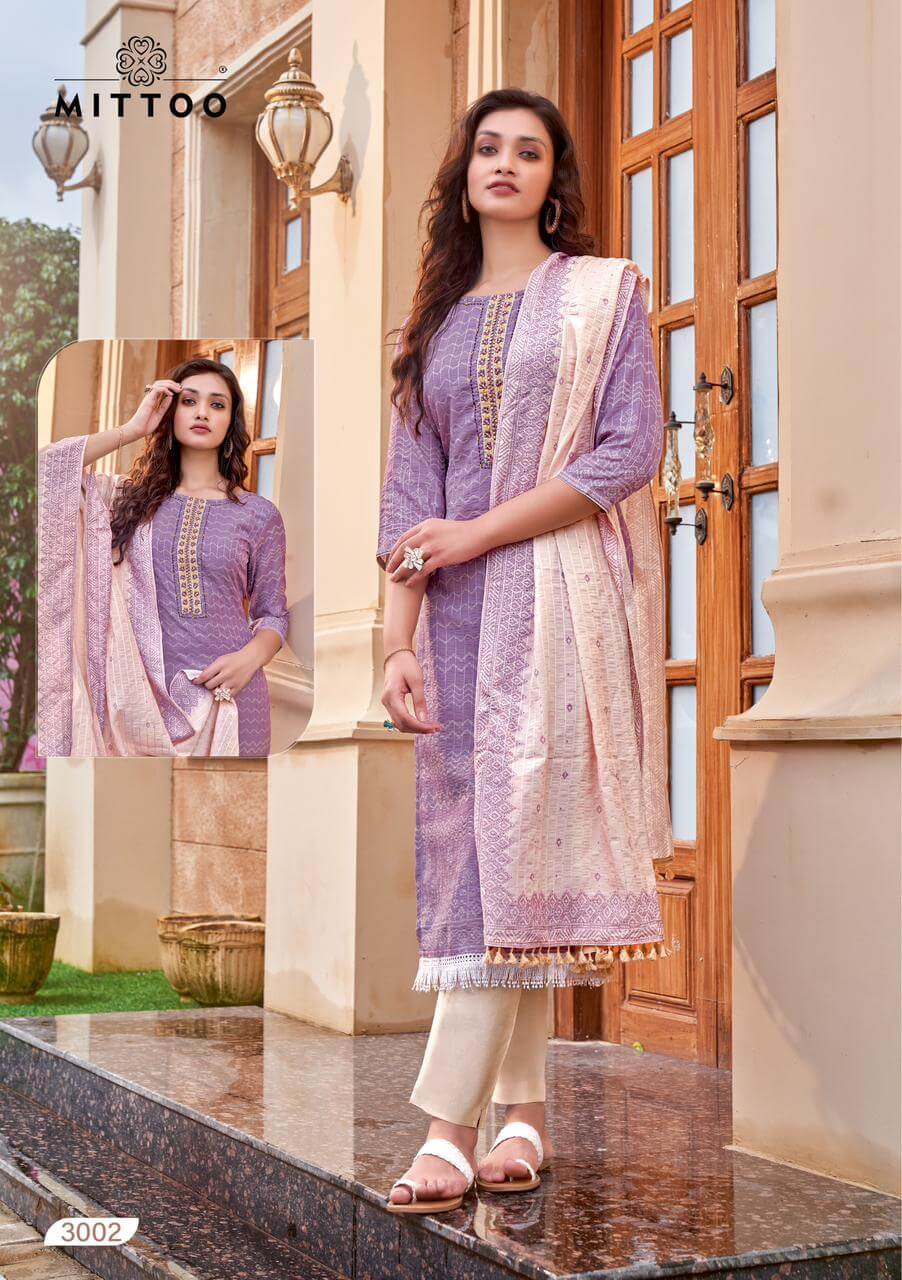 Mittoo Purple Color Designer Single Piece Suit collection 1