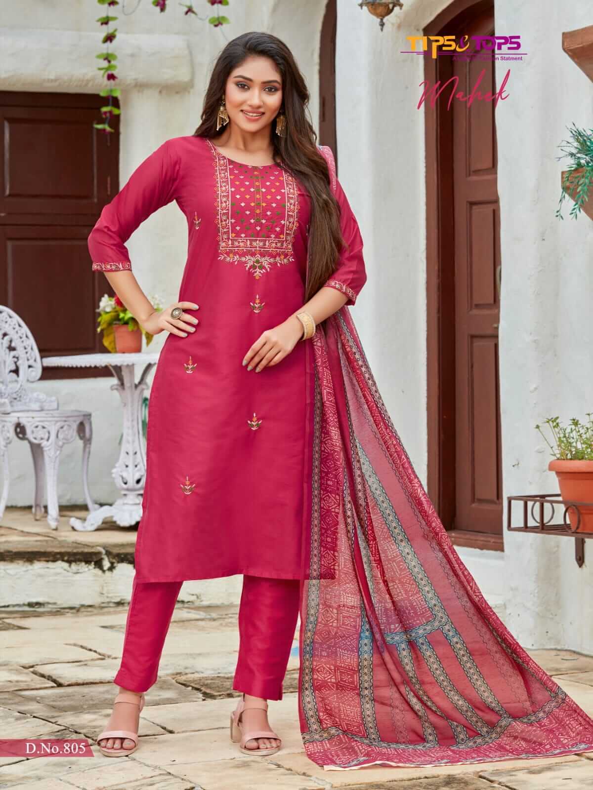 Tips Tops Mahek vol 8 Churidar Salwar Suits Catalog collection 1