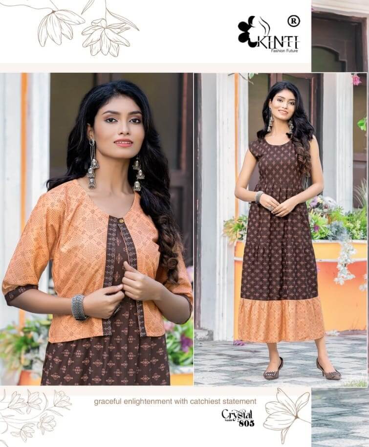 Kinti Crystal vol 8 Rayon Kurti Catalog collection 2