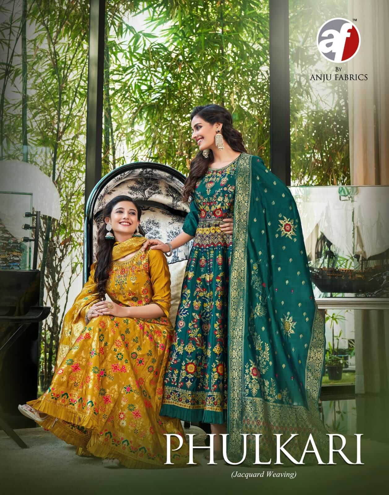 Anju Fabrics Phulkari Kurti with Dupatta Catalog collection 6