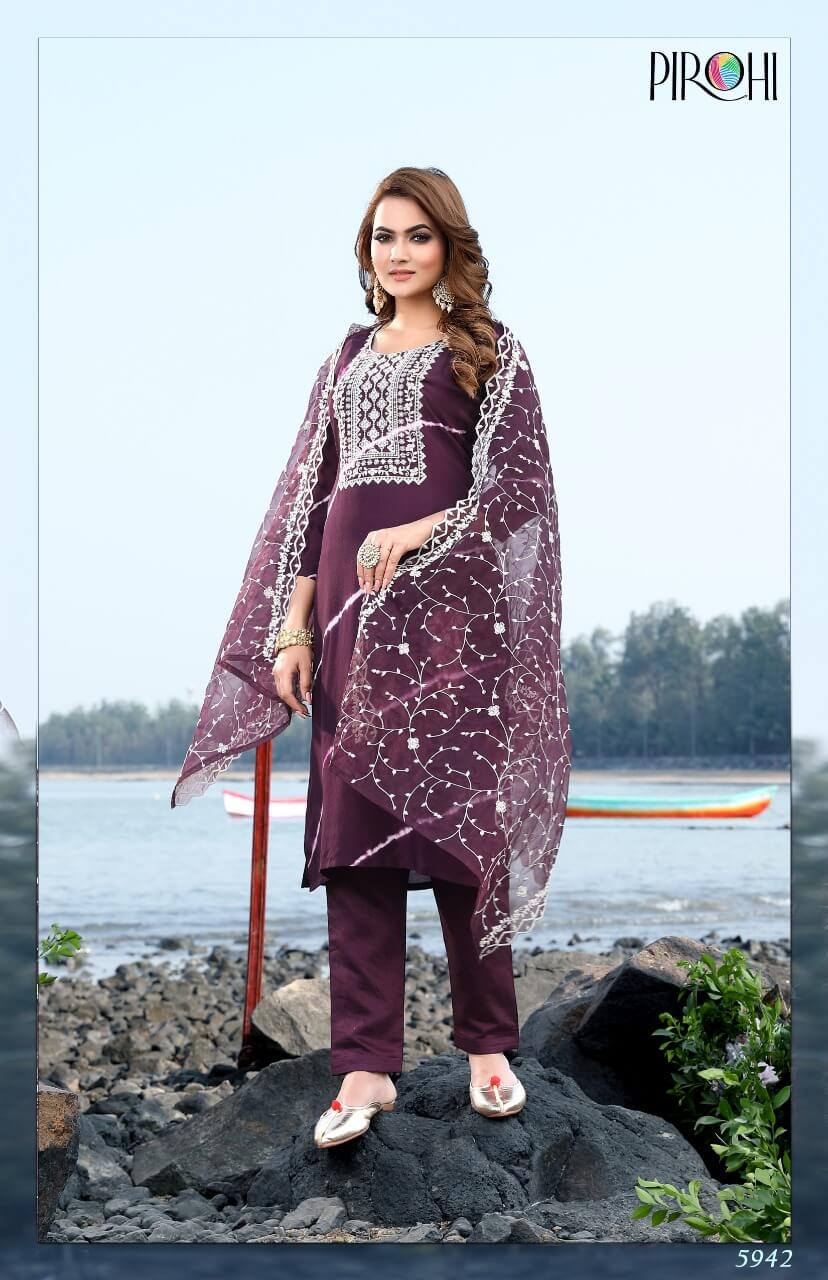 Pirohi Kesariya Salwar Kameez Catalog collection 4