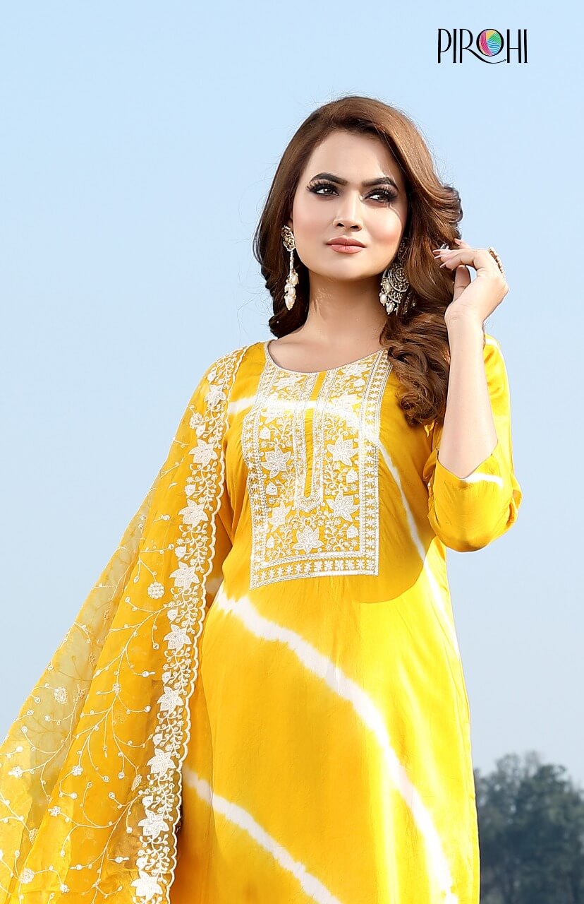 Pirohi Kesariya Salwar Kameez Catalog collection 5