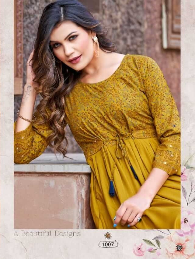 Kinti Tanisha vol 1 Rayon Kurti Catalog collection 3