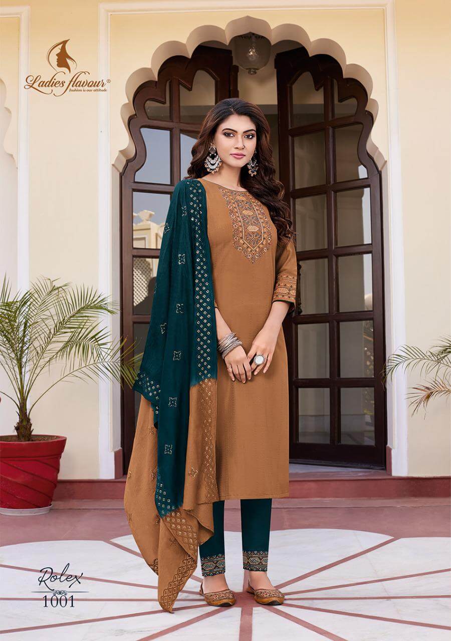 Ladies Flavour Rolex Churidar Salwar Suits Catalog collection 6