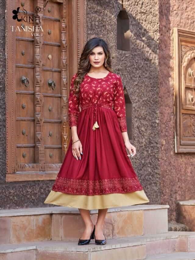 Kinti Tanisha vol 1 Rayon Kurti Catalog collection 9