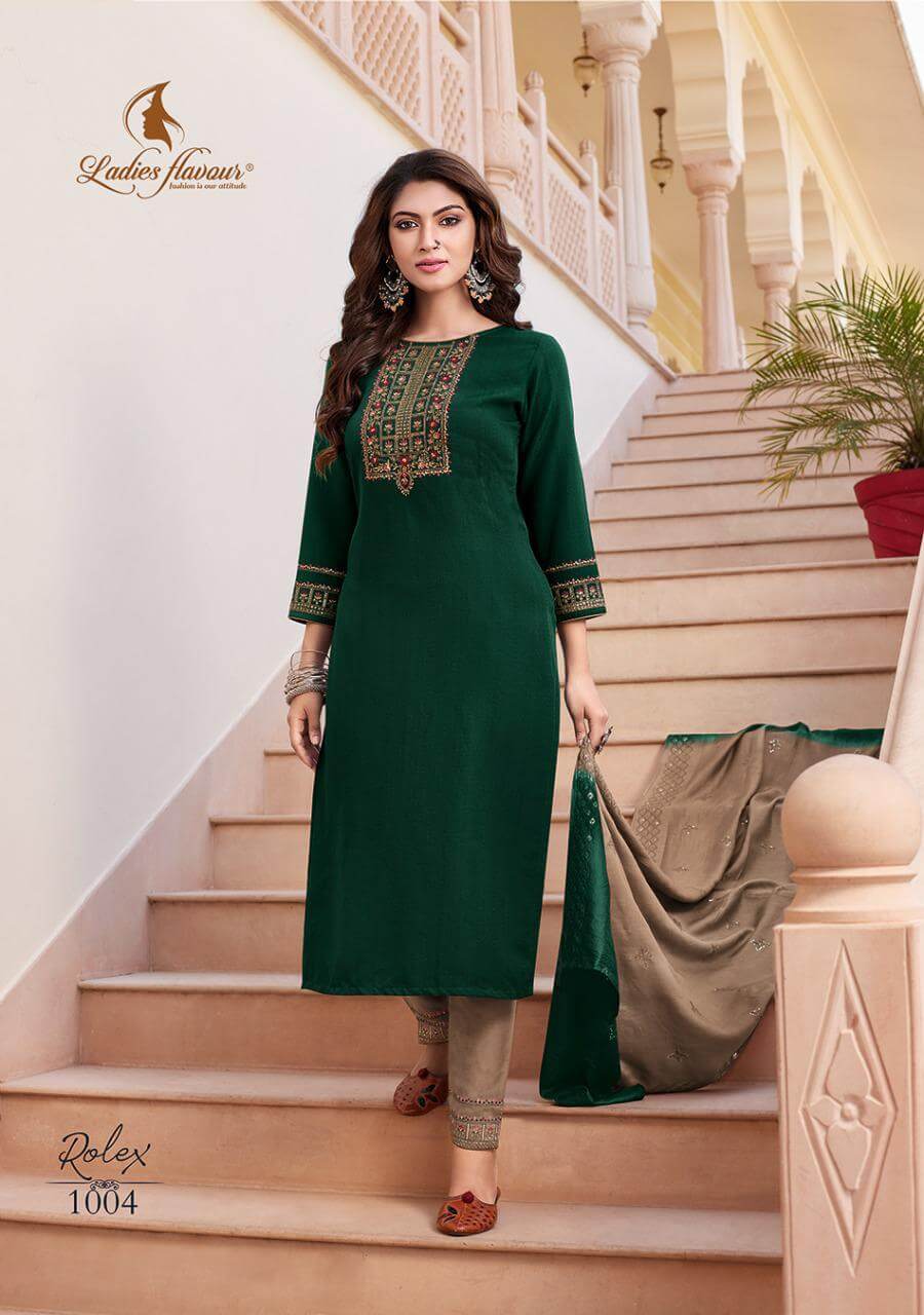 Ladies Flavour Rolex Churidar Salwar Suits Catalog collection 4