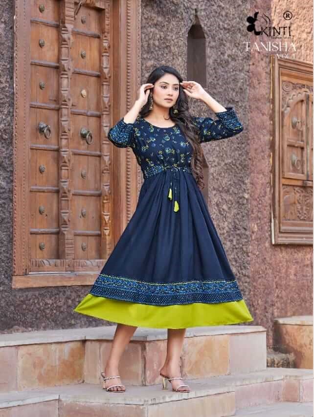 Kinti Tanisha vol 1 Rayon Kurti Catalog collection 8