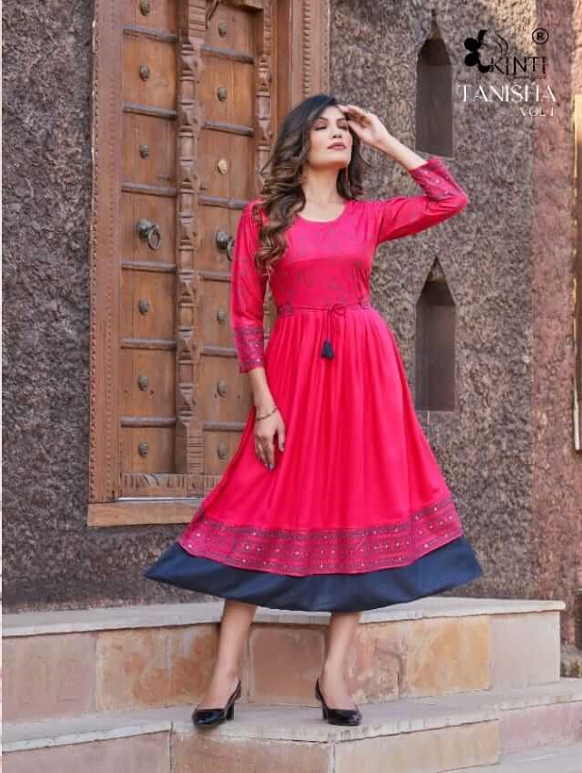 Kinti Tanisha vol 1 Rayon Kurti Catalog collection 2