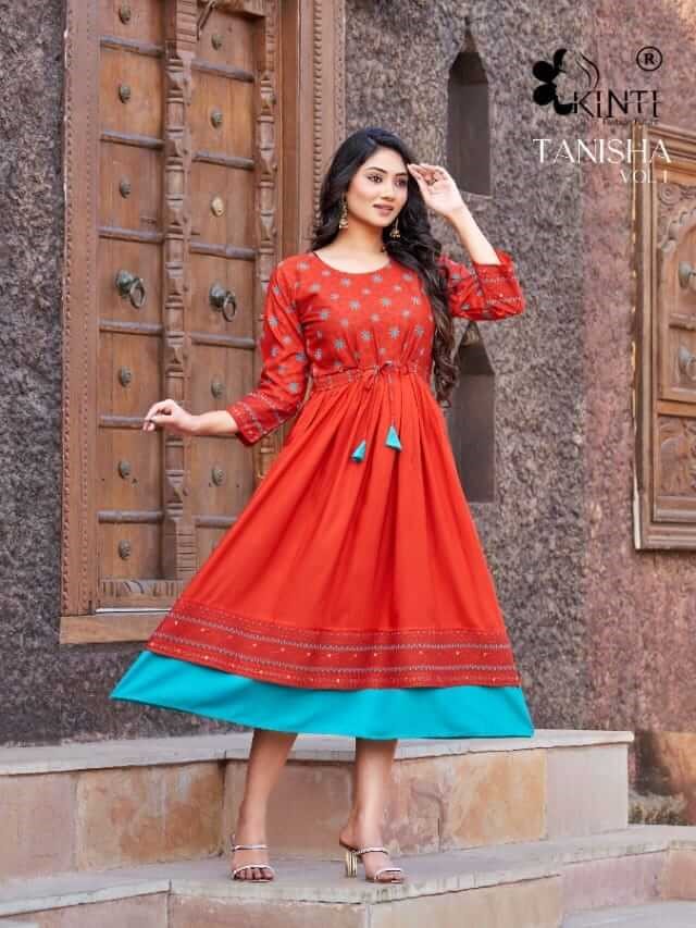 Kinti Tanisha vol 1 Rayon Kurti Catalog collection 6