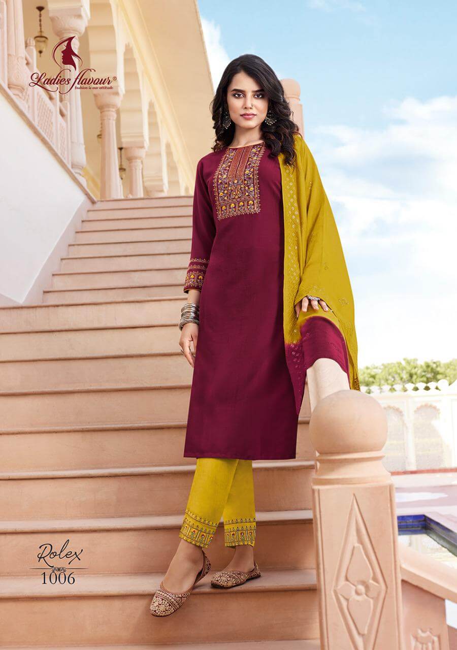 Ladies Flavour Rolex Churidar Salwar Suits Catalog collection 1