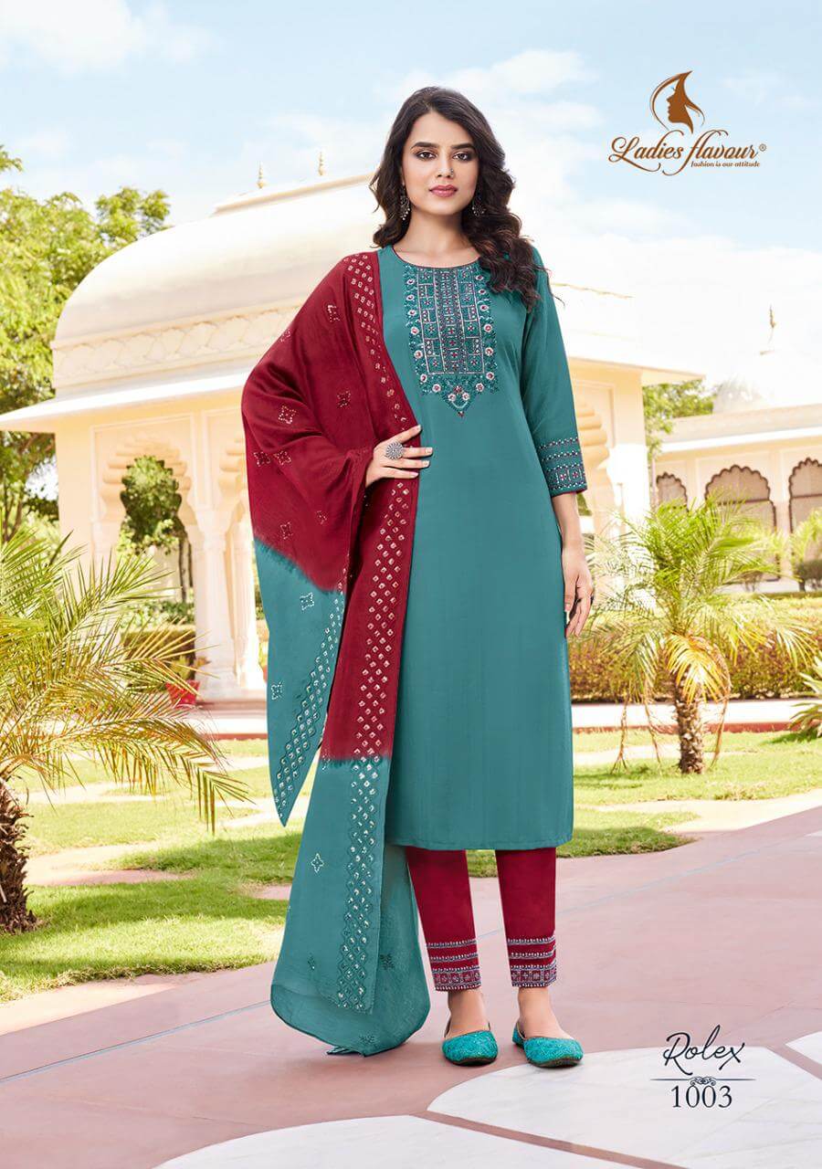 Ladies Flavour Rolex Churidar Salwar Suits Catalog collection 5