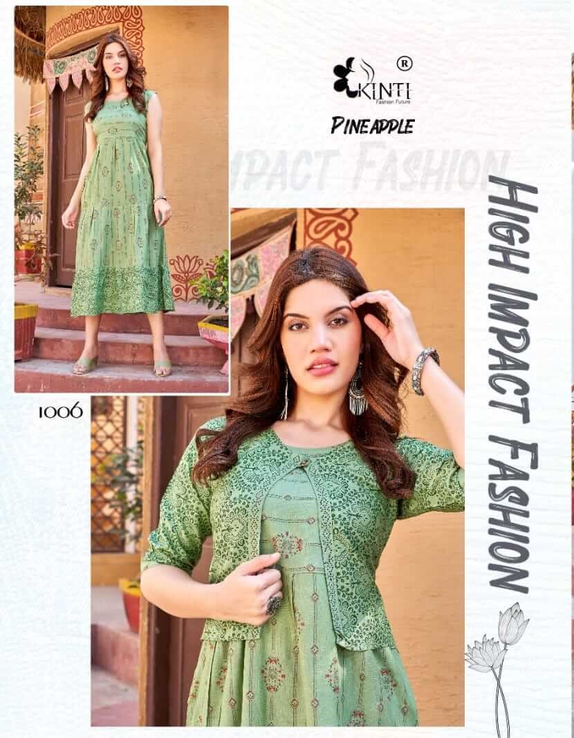 Kinti Pineapple Rayon Kurti Catalog collection 2