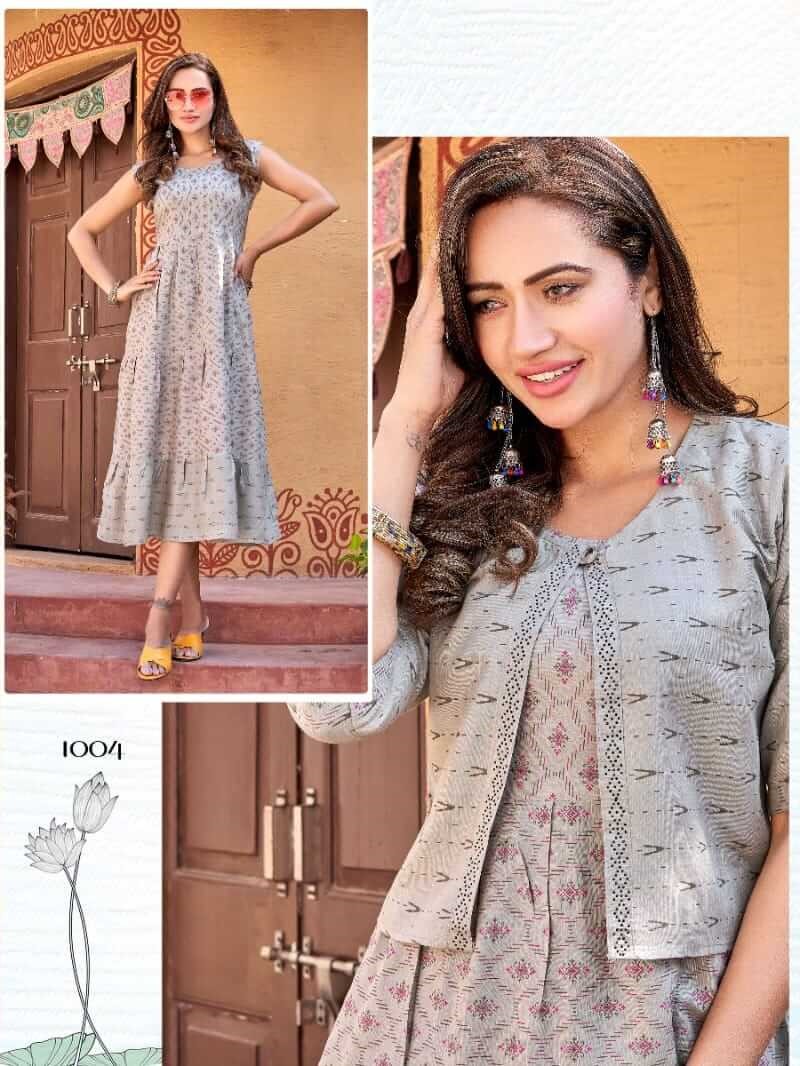 Kinti Pineapple Rayon Kurti Catalog collection 4