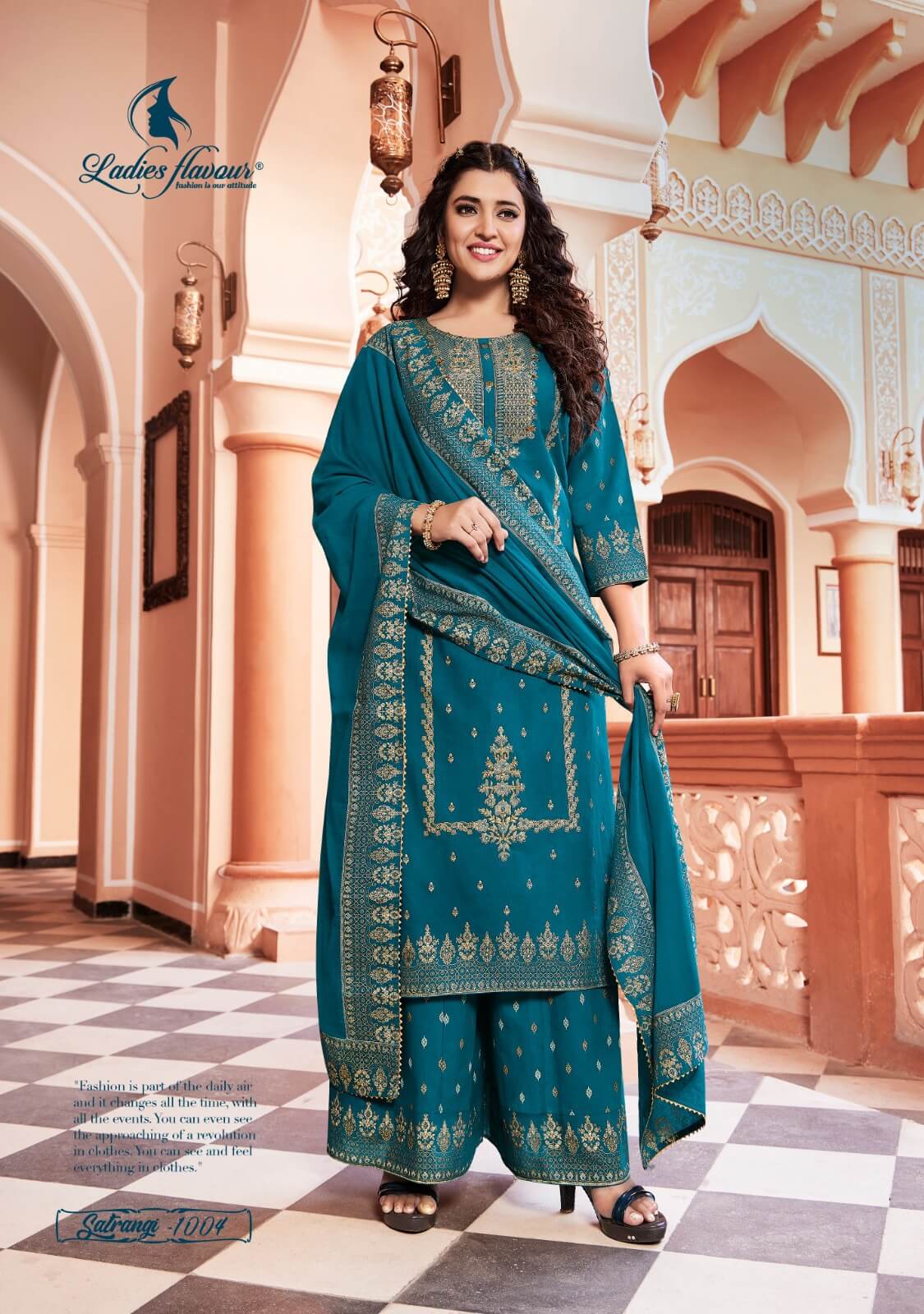 Ladies Flavour Satrangi Cotton Salwar Kameez Catalog collection 5