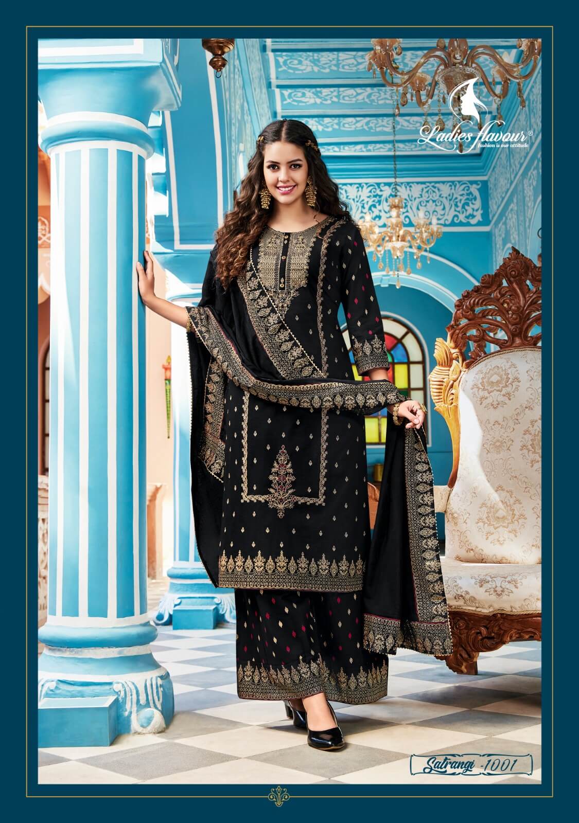 Ladies Flavour Satrangi Cotton Salwar Kameez Catalog collection 1