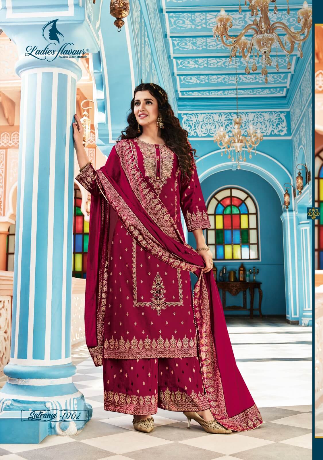 Ladies Flavour Satrangi Cotton Salwar Kameez Catalog collection 3