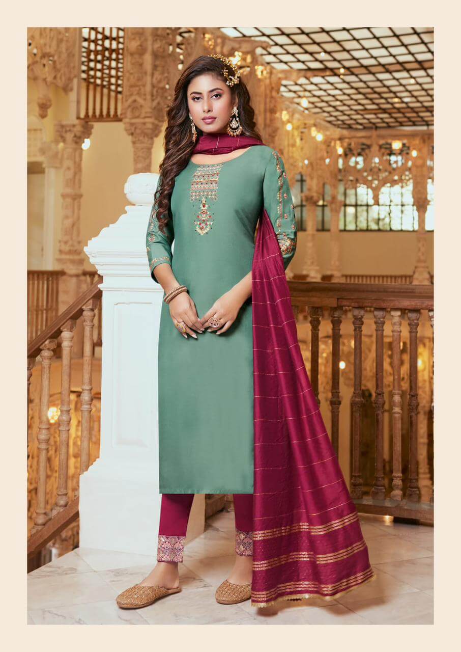 Kaasbee Shanvi vol 1 Embroidery Salwar Kameez Catalog collection 8