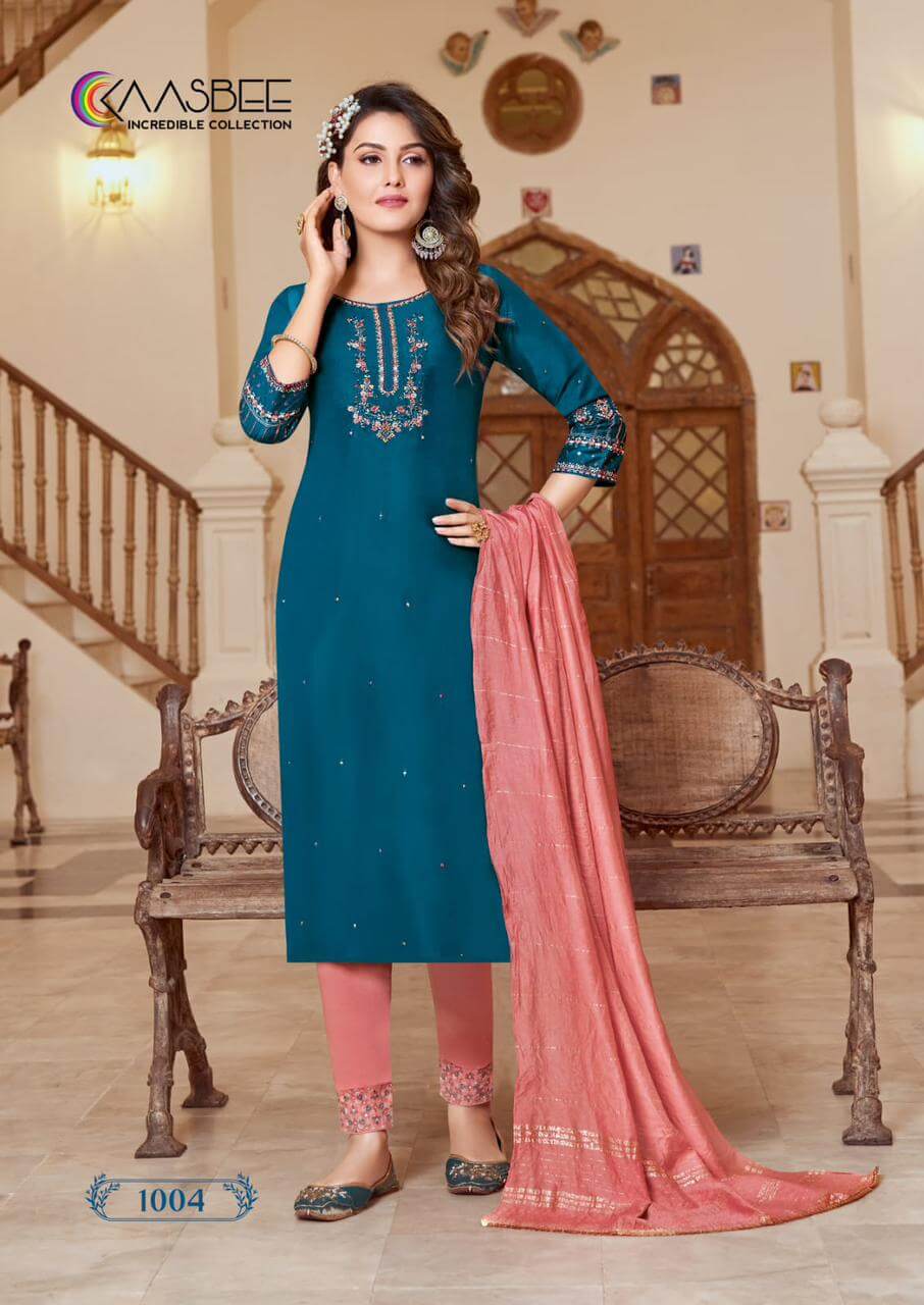 Kaasbee Shanvi vol 1 Embroidery Salwar Kameez Catalog collection 1