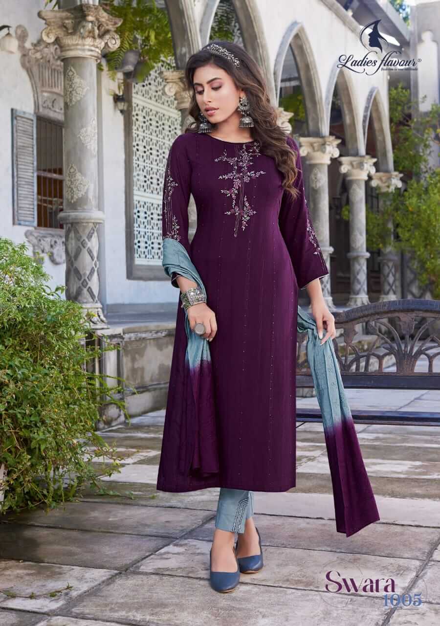 Ladies Flavour Swara Embroidery Salwar Kameez collection 1