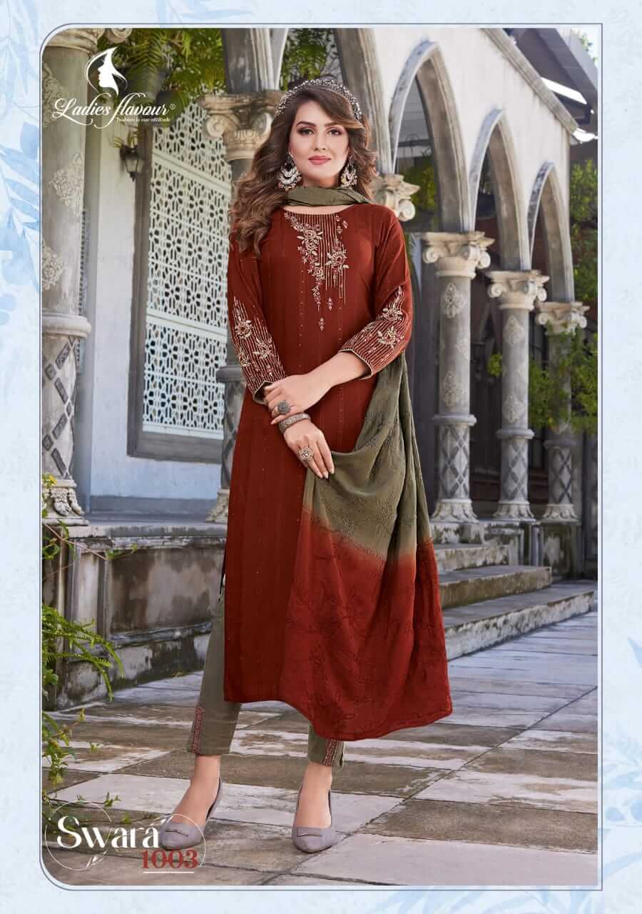 Ladies Flavour Swara Embroidery Salwar Kameez collection 6