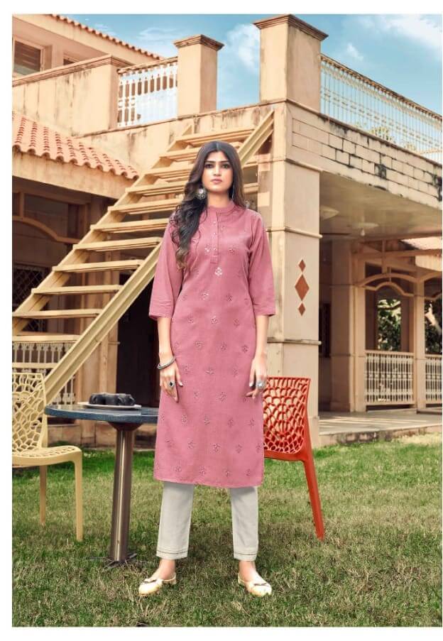 Kalaroop Ladlee vol 3 Embroidery Kurti Catalog collection 4