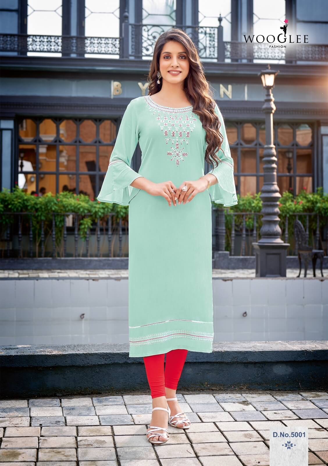 Wooglee Raas Rayon Kurti Catalog collection 4