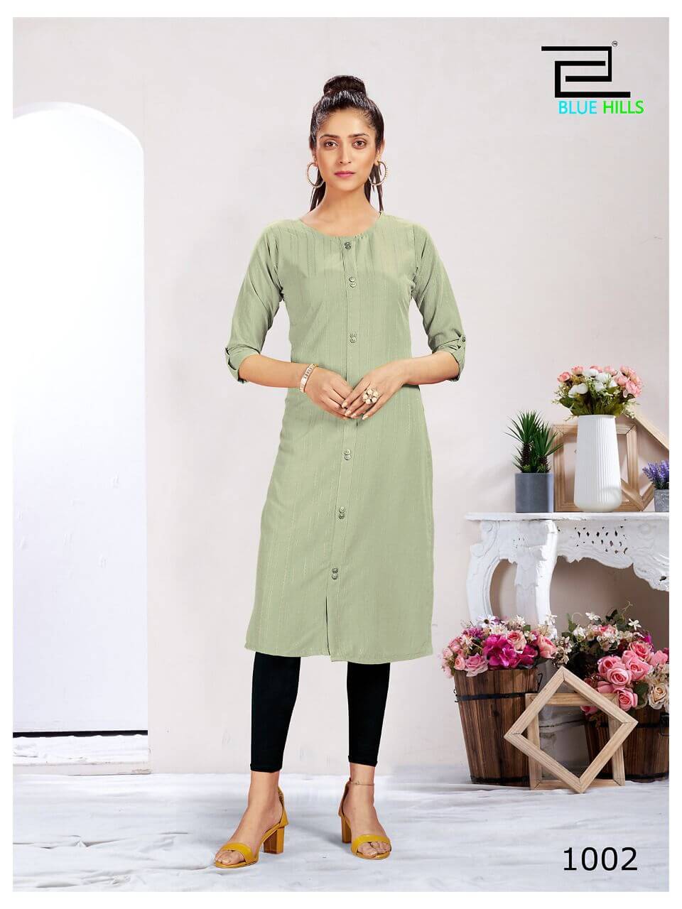 Blue Hills Vintage Straight Cut Kurti Catalog collection 4