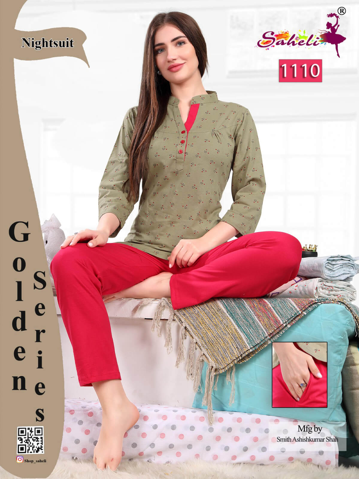 Saheli Cherry Night Dress Catalog collection 5