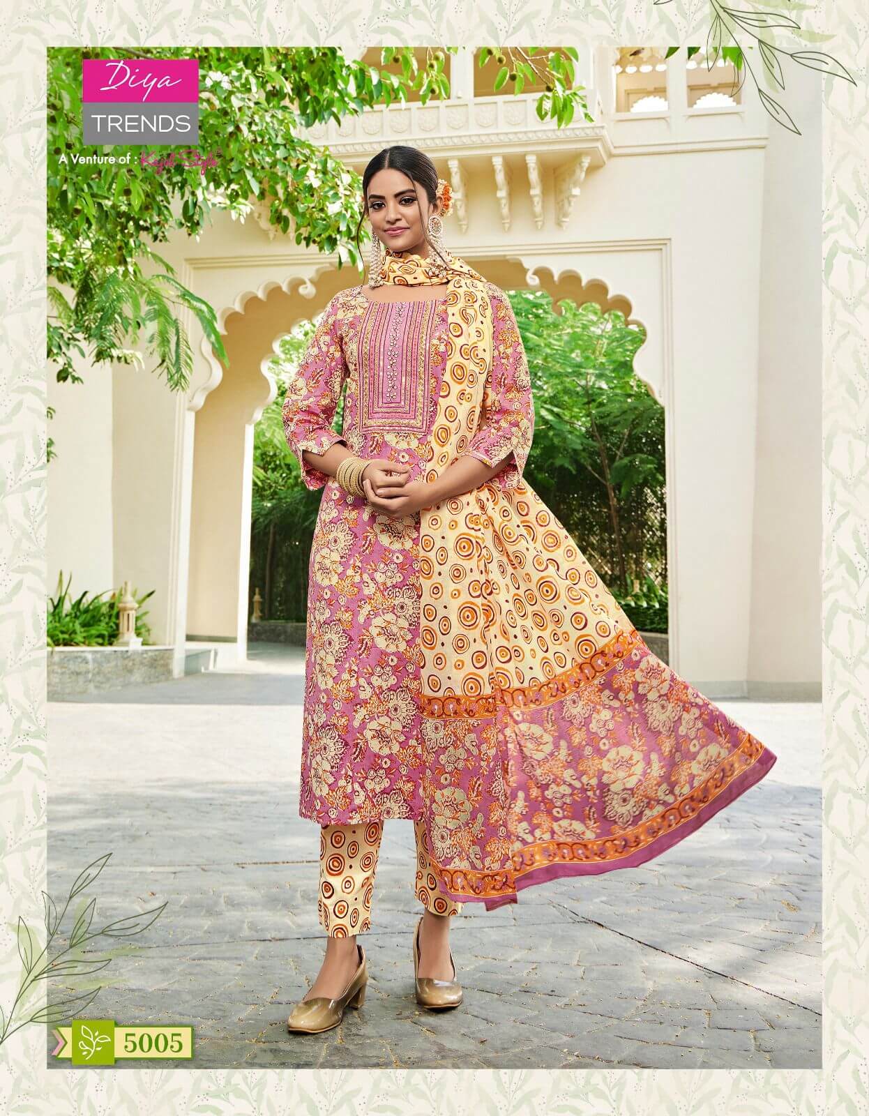 Diya Trends Odhani vol 5 Printed Salwar Kameez collection 4