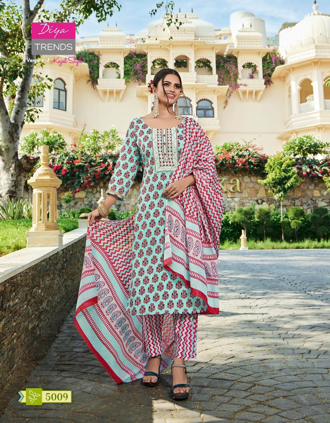 Diya Trends Odhani vol 5 Printed Salwar Kameez collection 3