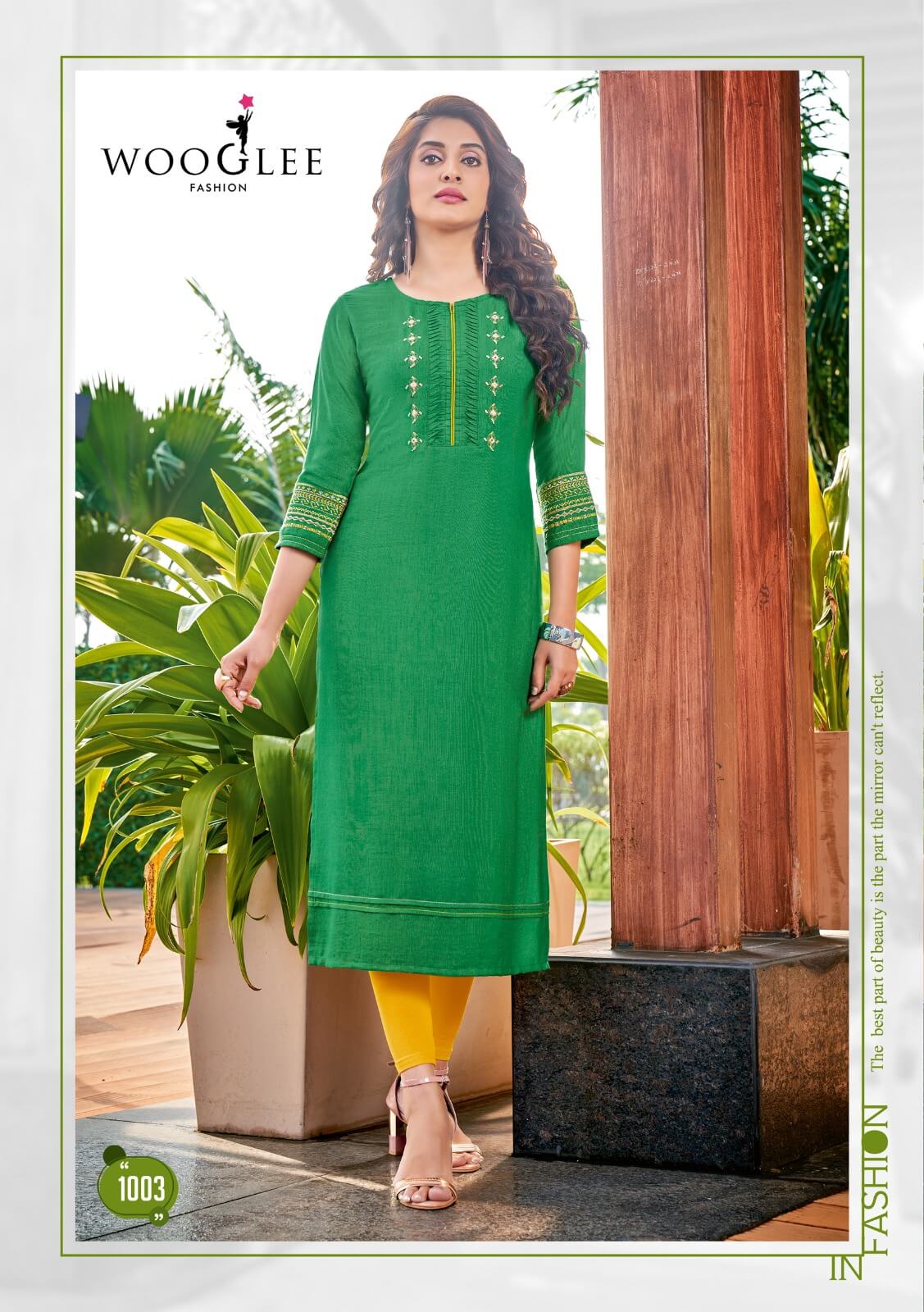 Wooglee Sparkle Rayon Kurti Catalog collection 9